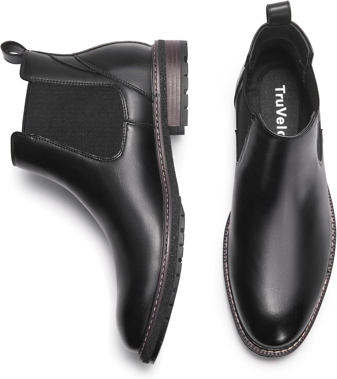 Mens Chelsea Boots Men Dress Boots Slip on Boots for Men Casual Ankle Boots - Image 6