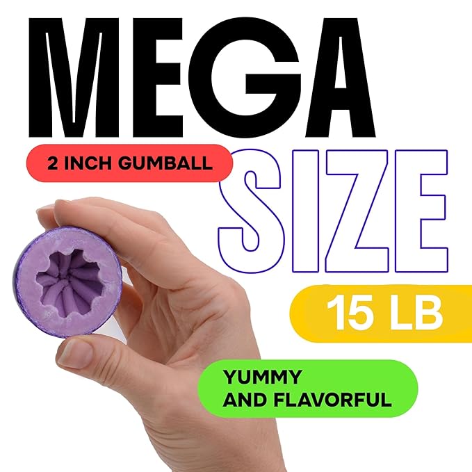 Chicle Jumbo Frutal 2 Pulgadas - 15 lb - Global Gumball miniatura 3