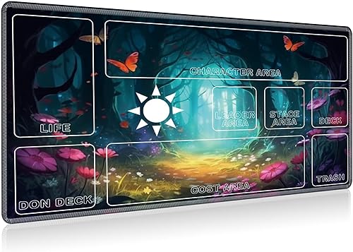 BEOTIWAD Alfombrilla de mouse para TCG, tapete de juego, 23.6 x 13.8 pulgadas, tapete de juego para MTG RPG CCG, juego de cartas, tapete de mesa BEOTIWAD Alfombrilla de mouse para TCG, tapete de juego, 23.6 x 13.8 pulgadas, tapete de juego para MTG RPG CCG, juego de cartas, tapete de mesa