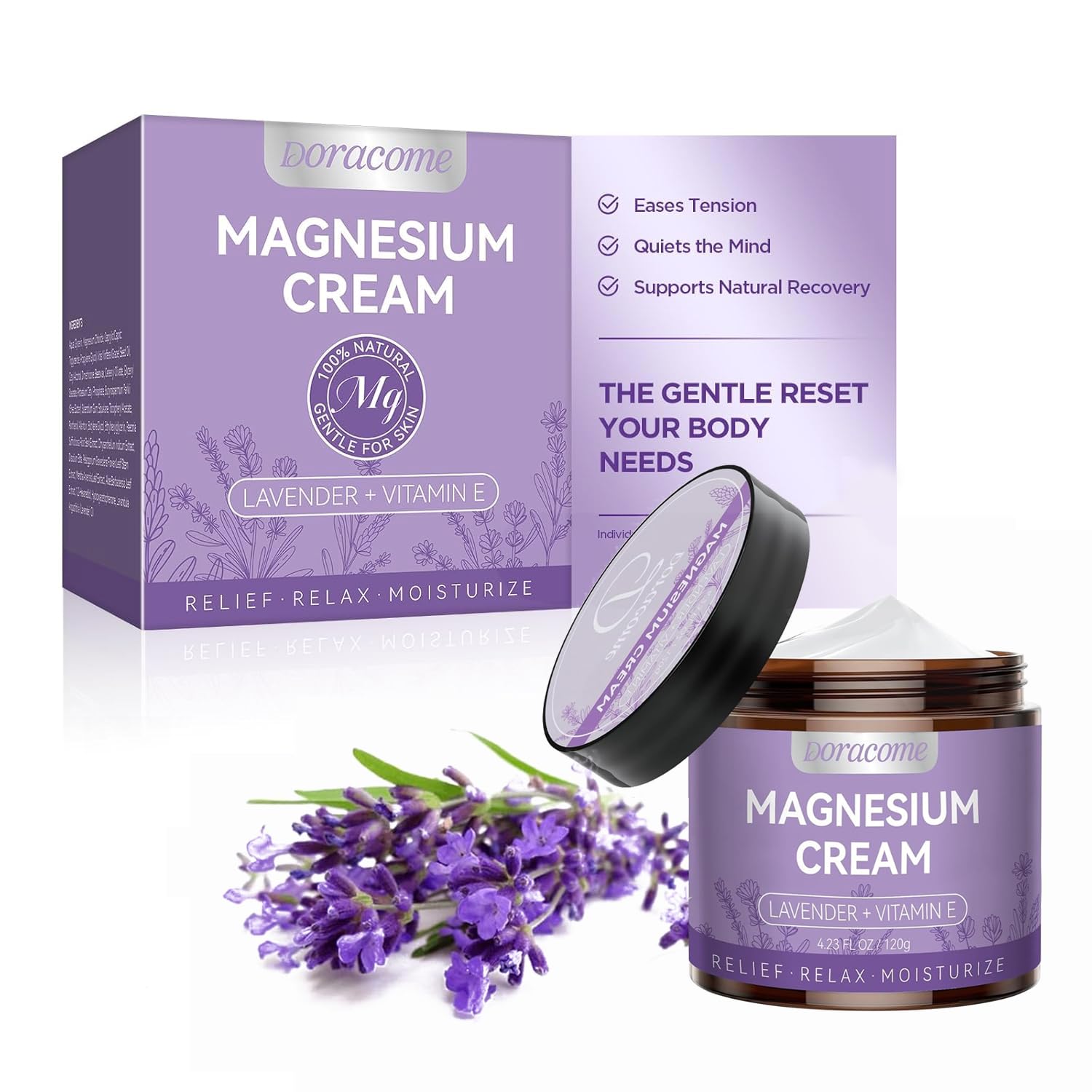 Magnesium Lotion Magnesium Cream for All skin types Bedtime Routine Fast-Absorbing Non-Greasy Unscented for Legs Calves Feet 4