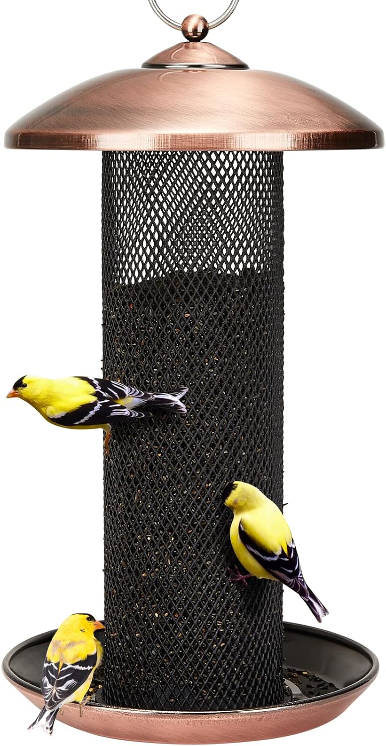 Kingsyard Nyjer Thistle Metal Mesh Tube Bird Feeder