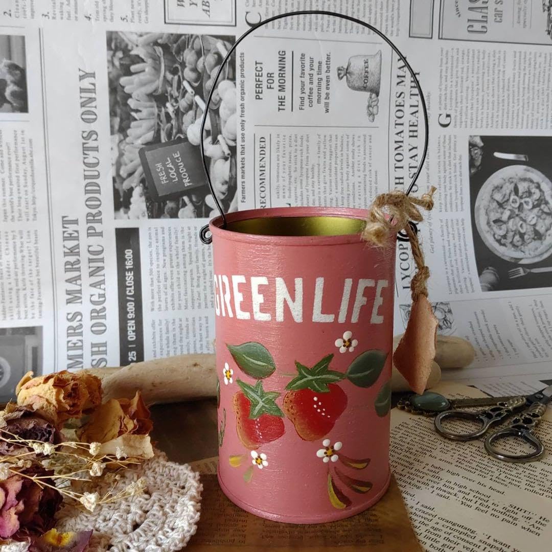 Amazon.co.jp: リメ缶 リメイク缶 リメ鉢 トールペイント