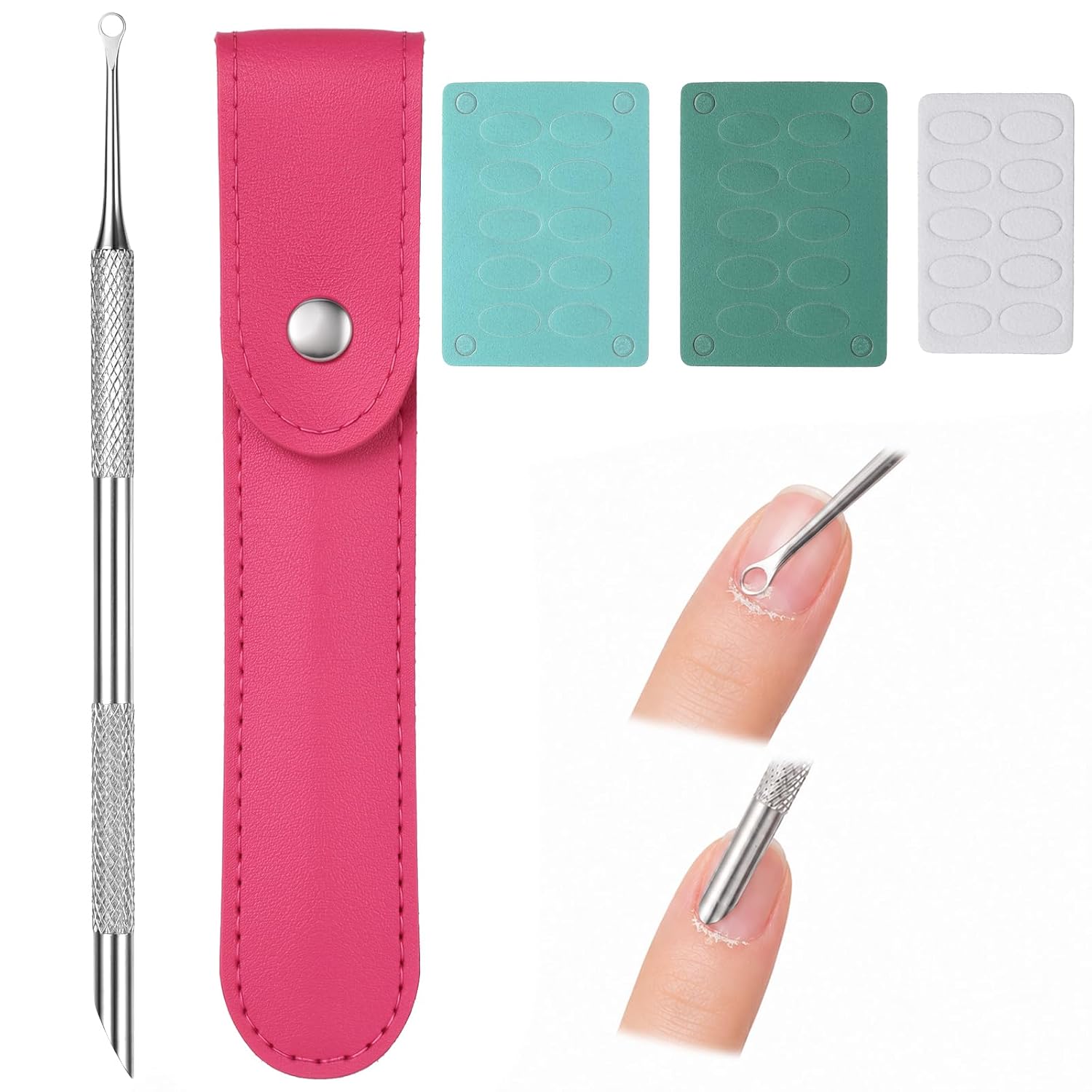 Pre-treatment Cuticle Pusher, Cuticle Pusher with 2 Ends