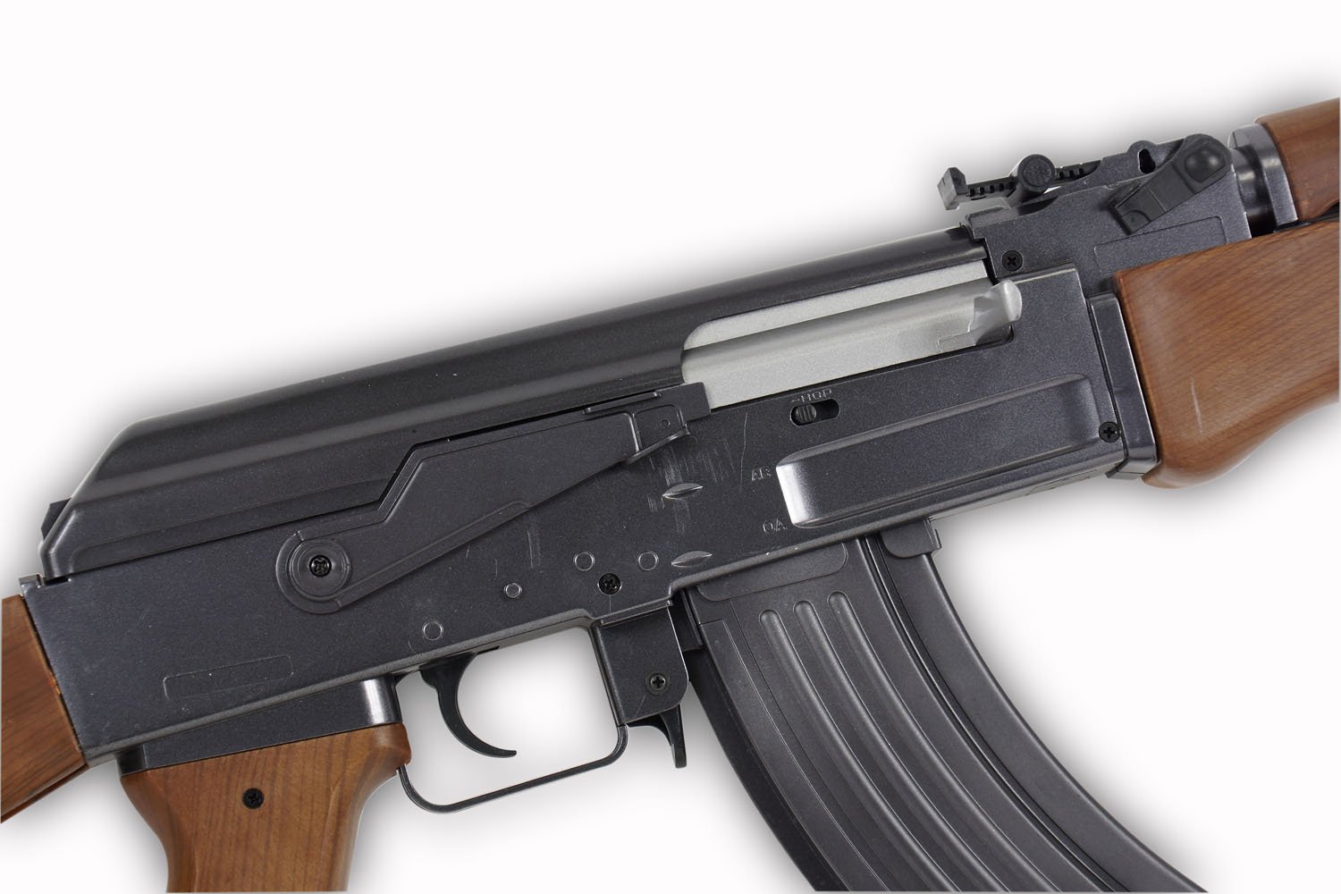 Softair Gewehr 202229 Kalashnikov AK 47 wood Kaliber 6 mm Federdruck < 0.5 Joule