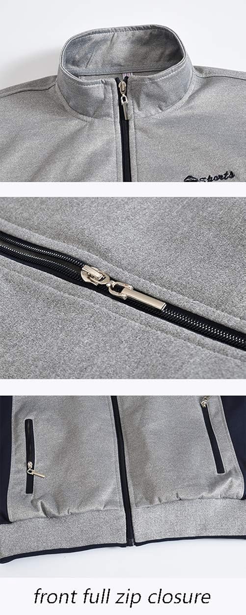 YSENTO Men's Track Suits Sports Sweatsuits Full Zip Jackets Athletic Pants Zipper Pockets : Sports & Outdoors