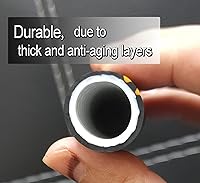 Vista 2 de Atlantic Manguera de jardín resistente de hembra a hembra, 5 pies x 5/8 pulgadas, manguera de agua negra, manguera líder de conexión corta (5 pies)