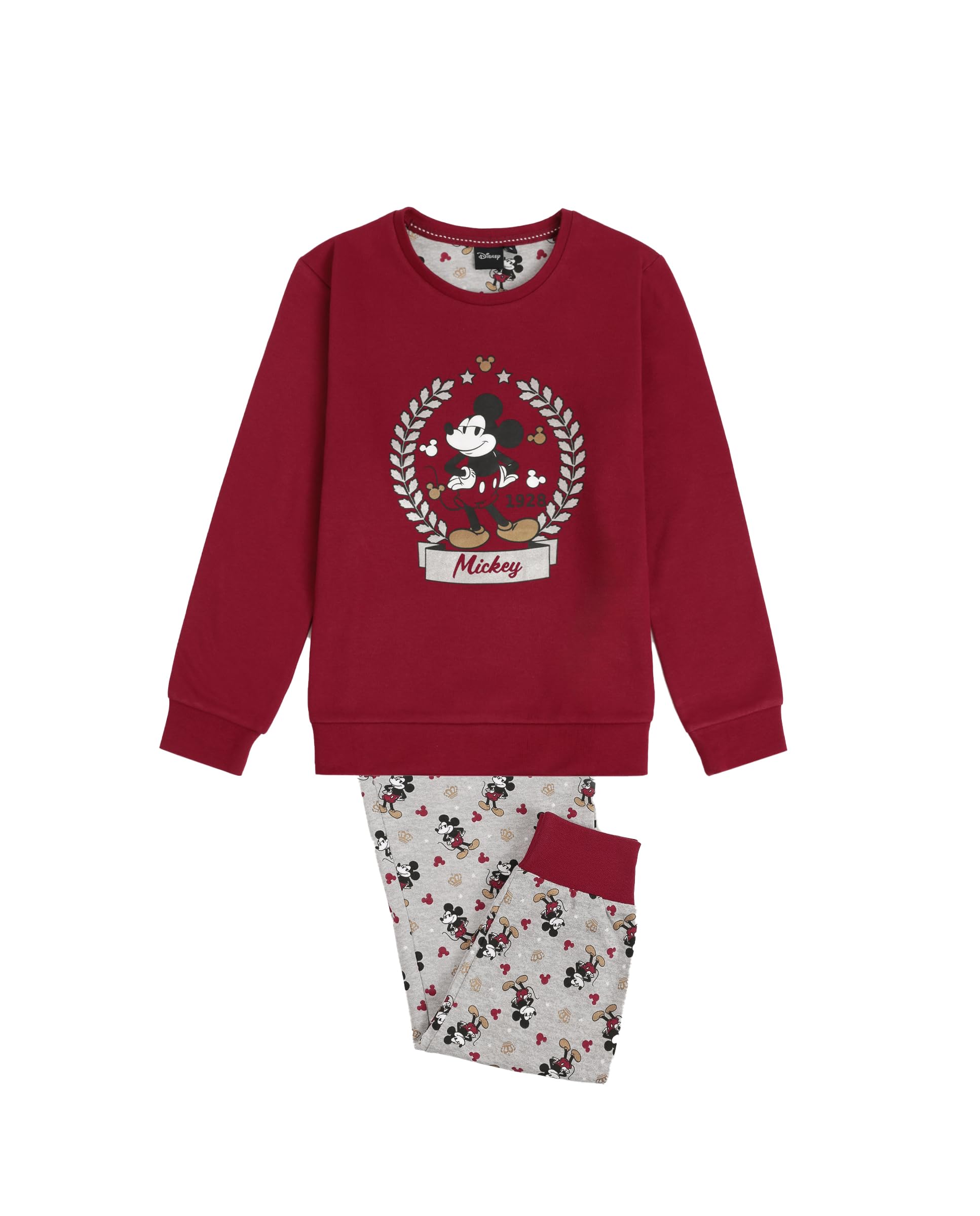 DISNEY Pigiama a maniche lunghe King Mickey per bambina