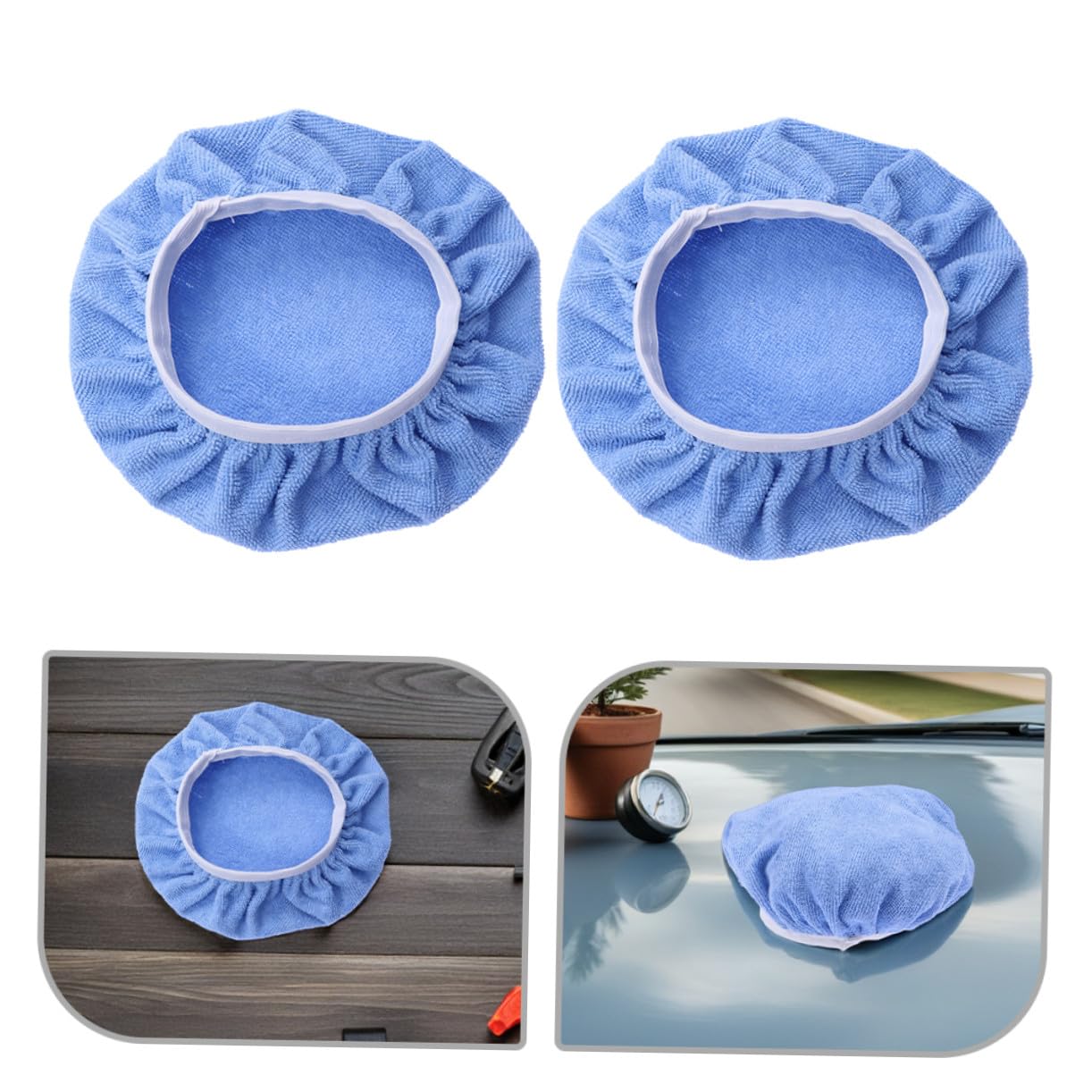 Kit de Almohadillas de Pulido de Microfibra para Coche, 8 Piezas