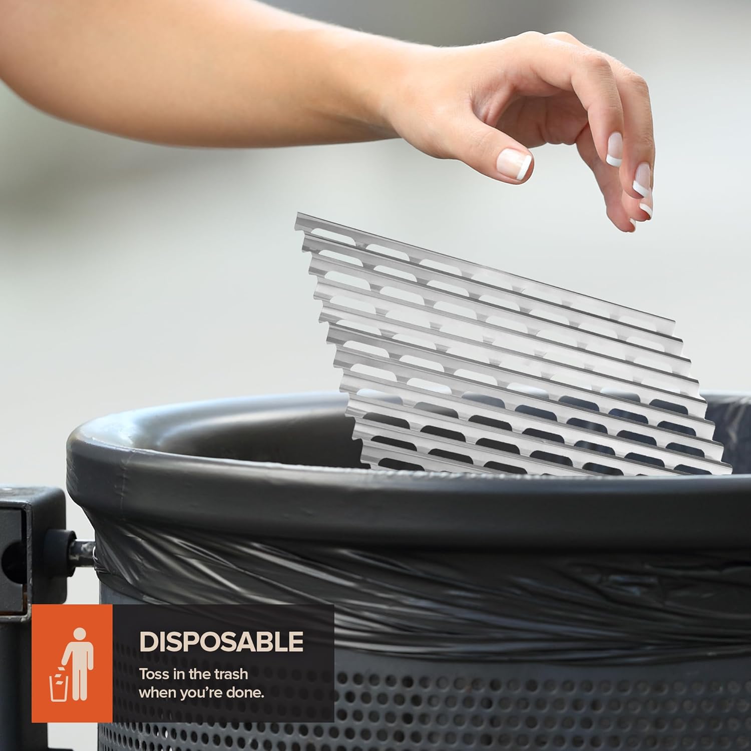 Stock Your Home Aluminum Grill Grate Liners 12 x 20 Inch (240 Pack), No Mess Foil Disposable Grill Toppers for Charcoal BBQs and Outdoor Grilling
