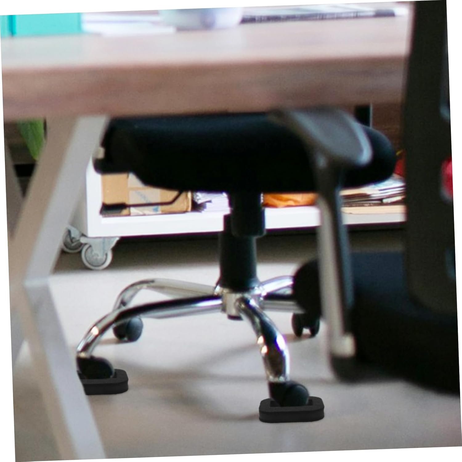 DOITOOL 40pcs Chair Wheel Caster Pads Non-Slip Furniture Leg Covers for Wheel Stoppers Durable Felt Pads for Sofas Beds and Rollers Easy to Install and Anti-Skid Design