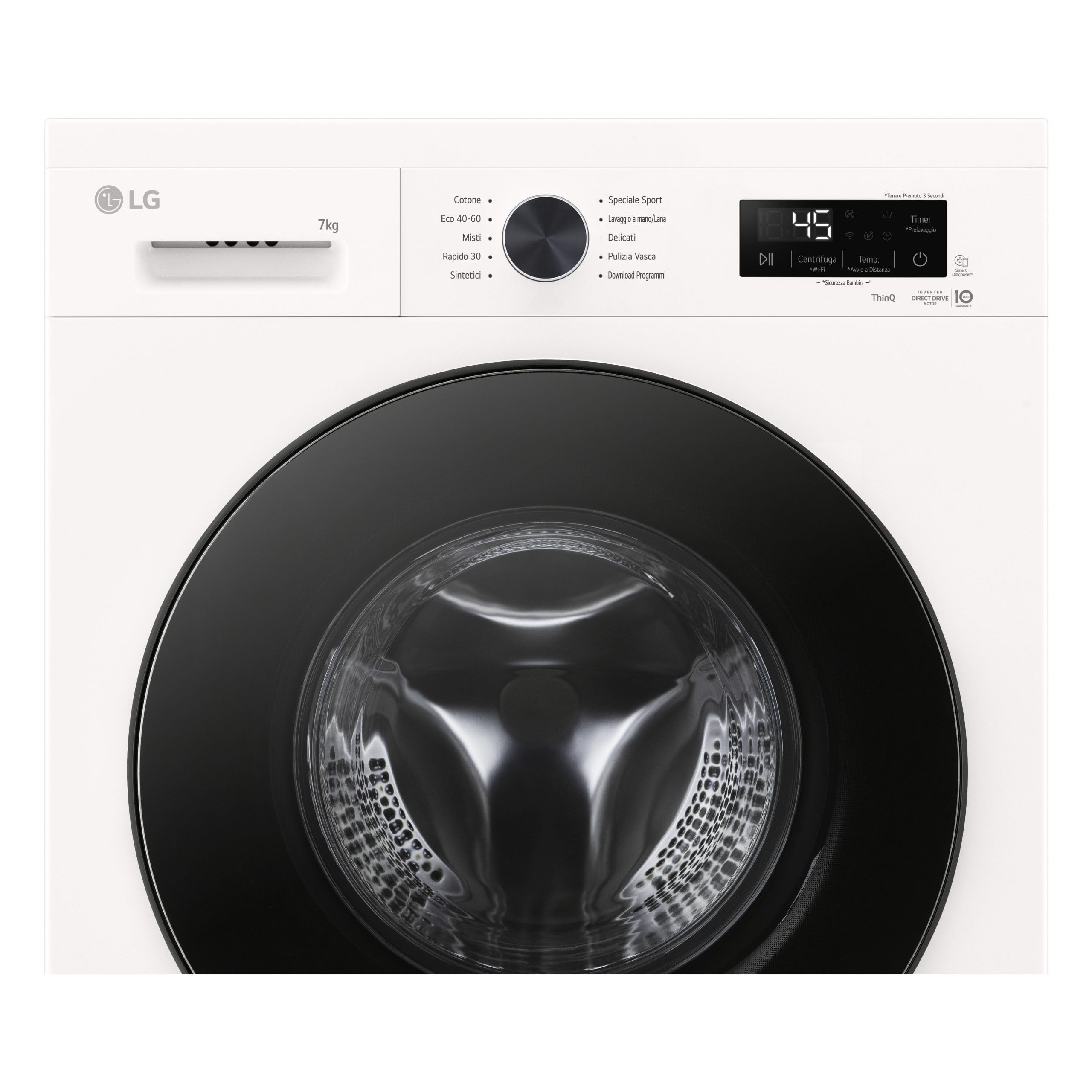 LG F2NX10S7NWB Lavadora Slim 7 kg Clase A