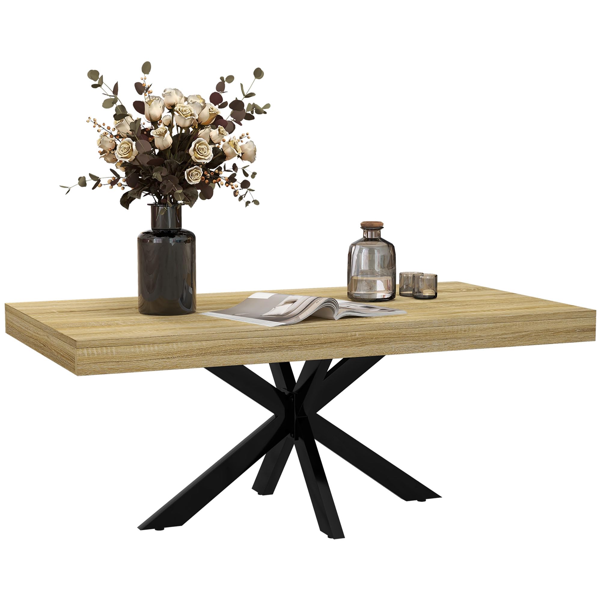 homcom table basse rectangulaire style