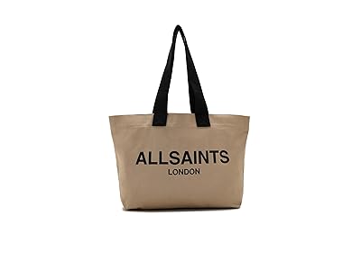 AllSaints Ali Canvas East/West Tote Tote Handbags Mink Brown, Canvas/Cotton/Leather