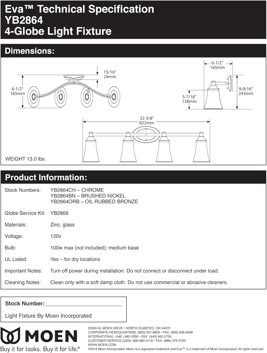 Blасk Frіdау - 40% оƒƒ Moen YB2864ORB Eva 4-Light Dual-Mount Bath Bathroom Vanity Fixture with Frosted Glass, Oil Rubbed Bronze