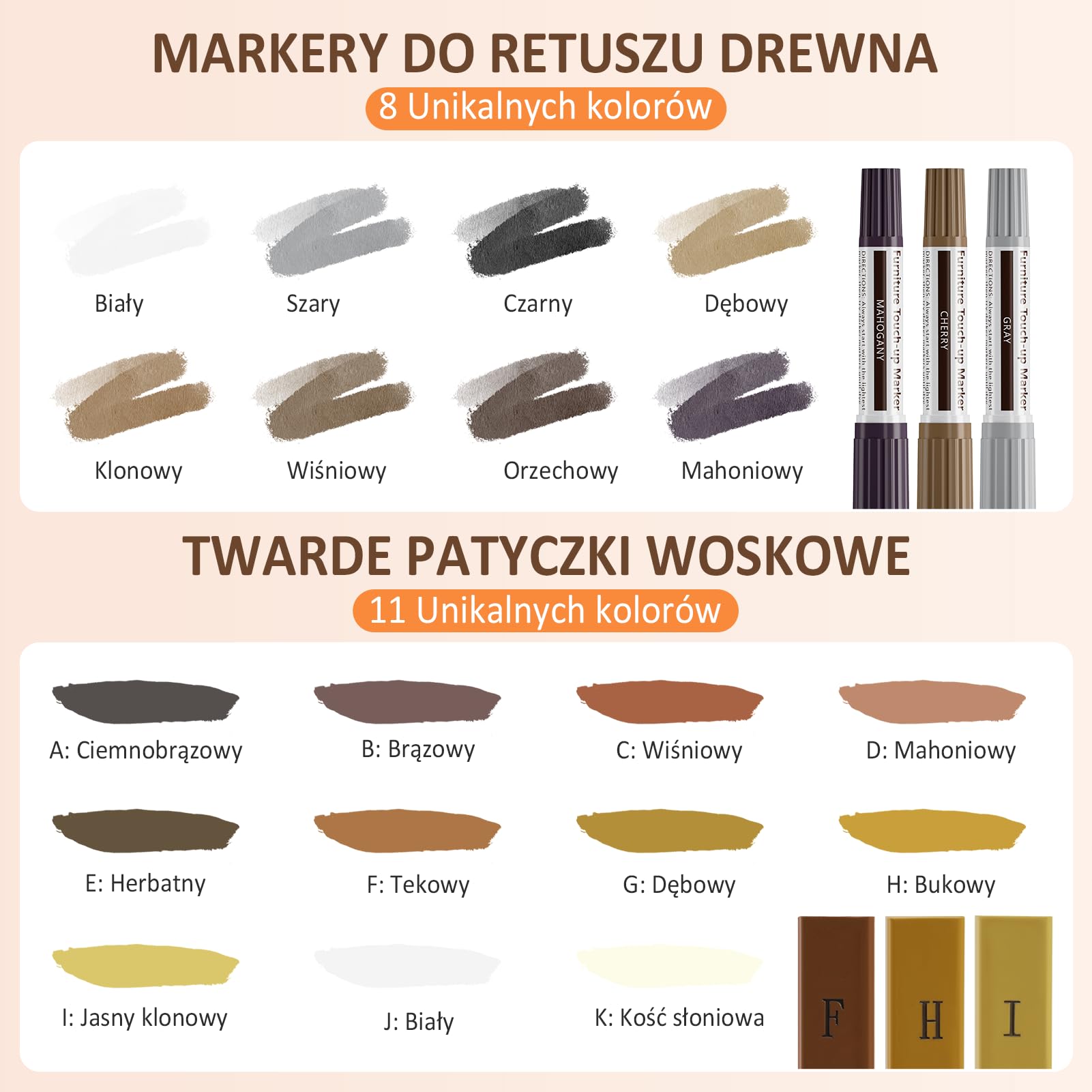 Zestaw naprawczy do parkietu, podłóg winylowych, drewnianych, do topienia wosku z wyświetlaczem na ekranie, 11 kolorów, twardy wosk do szpachli drewnianych, do naprawy mebli, blatów roboczych, zestaw