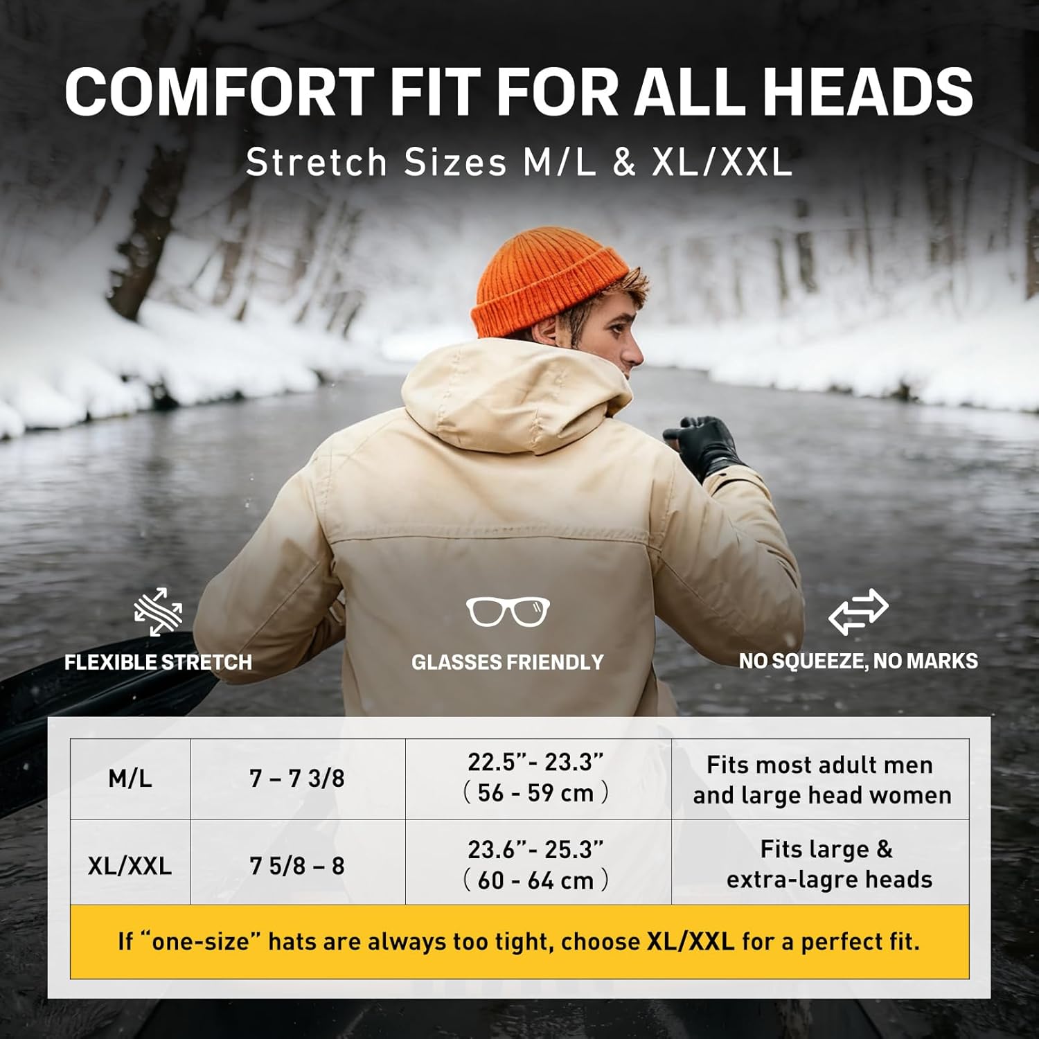 Comhats Short Fisherman Beanies Hat Men & Women, Trawler Knit Winter Hat, Light Warmth Skull Cap for Spring, M/L/XL/XXL - Image 9