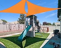 Vista 8 de Coarbor Toldo tipo vela de 12 x 12 x 12 pies, para exteriores, resistente, triangular, tela para patio, jardín, terraza, pérgola, toldo azul