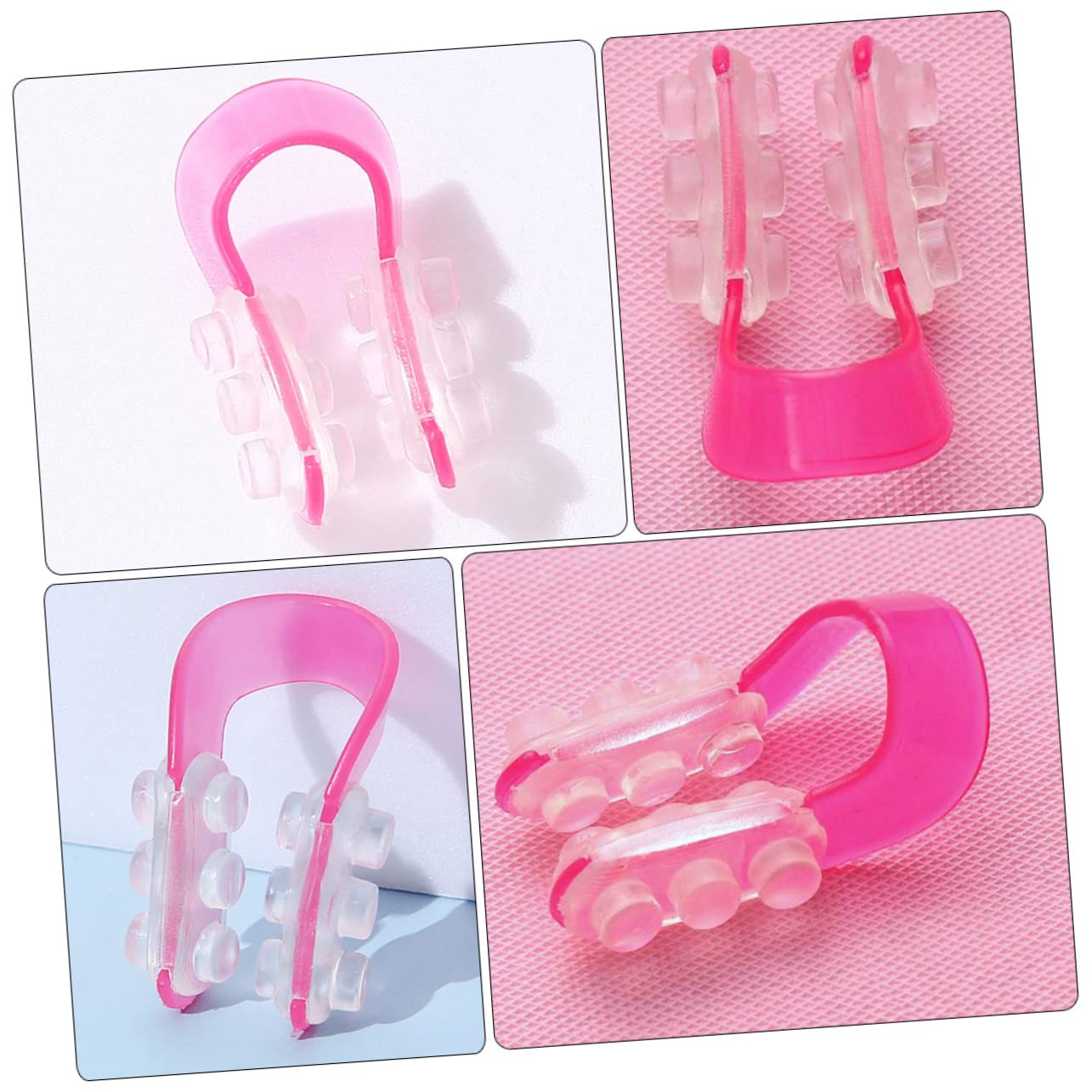 Pinzas para Moldear la Nariz Ajustables y Suaves de Silicona y Plástico, 10 Unidades para Uso en Casa y Oficina, Moldeador y Levantador Nasal Eficaz