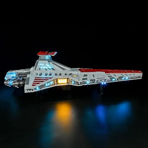 Miniatura 3 de BRIKSMAX Kit de iluminación LED para LEGO-75367 Venator-Class Republic Attack Cruiser - Compatible con Lego Star Wars Building Set- No incluye Lego