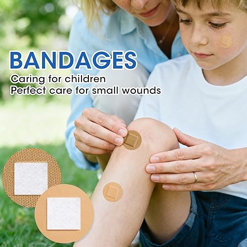 Miniatura 6 de CXYARY 400 vendajes redondos, vendaje de tela y vendaje impermeable sin látex, utilizado para tratamiento de emergencia y cuidado de heridas en la