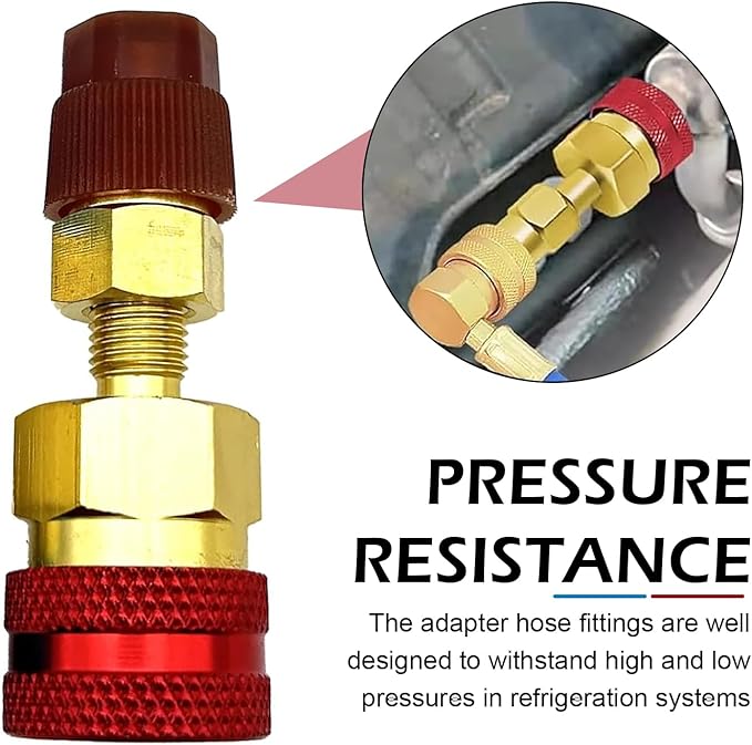 Kit de Acopladores Rápido R1234YF, Adaptador R1234YF a R134A miniatura 7