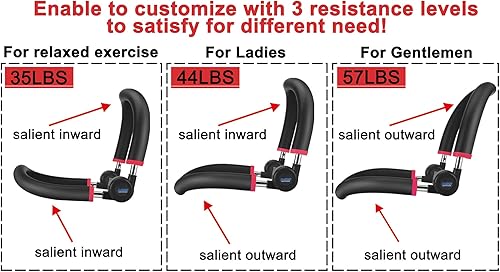 Miniatura 5 de Equipo de entrenamiento abdominal, equipo de ejercicio para entrenamiento de estómago, entrenamiento abdominal ajustable y de fuerza para hombres y