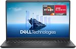 Dell 15 Portable DC15255-15,6 po FHD 120Hz, AMD Ryzen 5-7520U, 8 Go RAM LPDDR5, 512 Go SSD, Graphiques AMD Radeon 610M, Windows 11 Home, Service sur site - Noir carbone