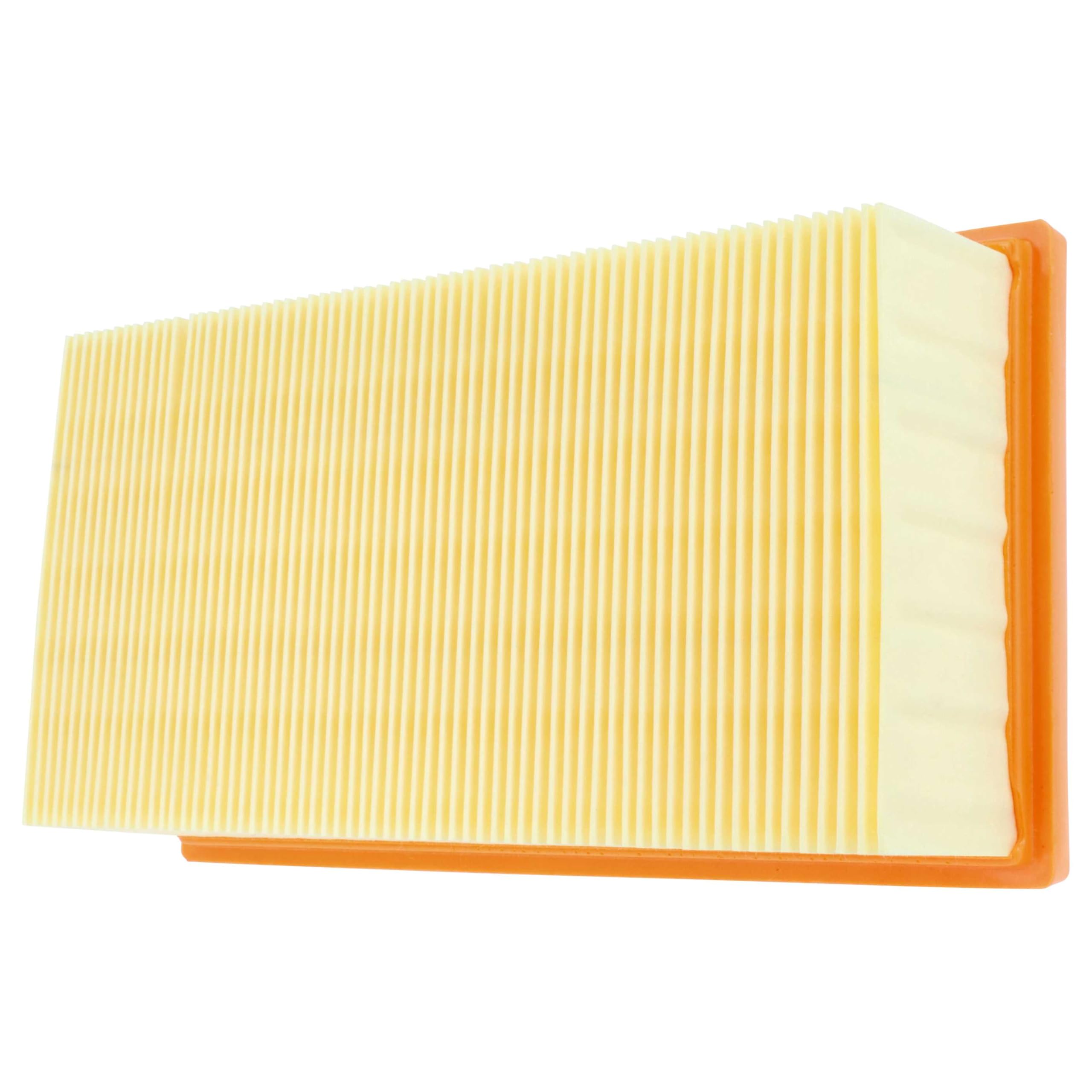 vhbw 10x Filtro plisado plano L - M reemplaza Festool 452065 para aspiradora, seco y húmedo - Elemento filtrante