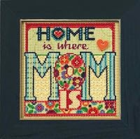 Vista 2 de Mom Beaded Cross Stitch Kit Mill Hill 2015 Botones y Cuentas Primavera MH145101