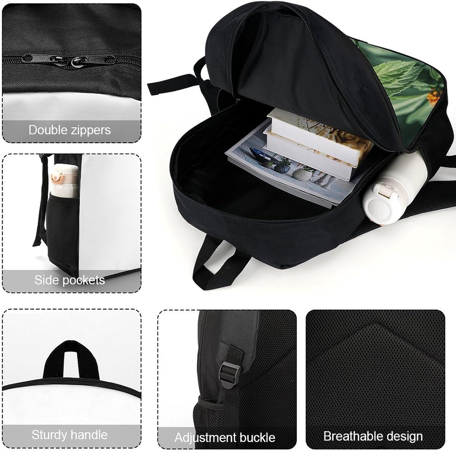 Colorful Butterfly Bookbags 17 Inch Aesthetic Laptop Bagpack Casual Travel Laptop Backpack Unisex Aesthetic Daypack for College Work Travel image 4