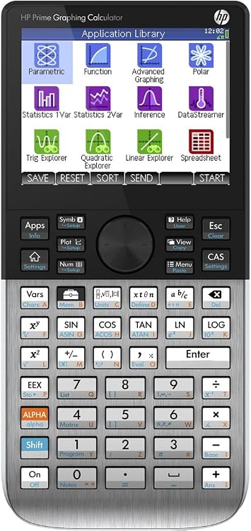 HP Prime Graphing Calculator Pocket Graphing Calculator Silver - Calculator Pocket, Graphing Calculator, Silver, 400 MHz ARM9, Buttons, 10 Lines