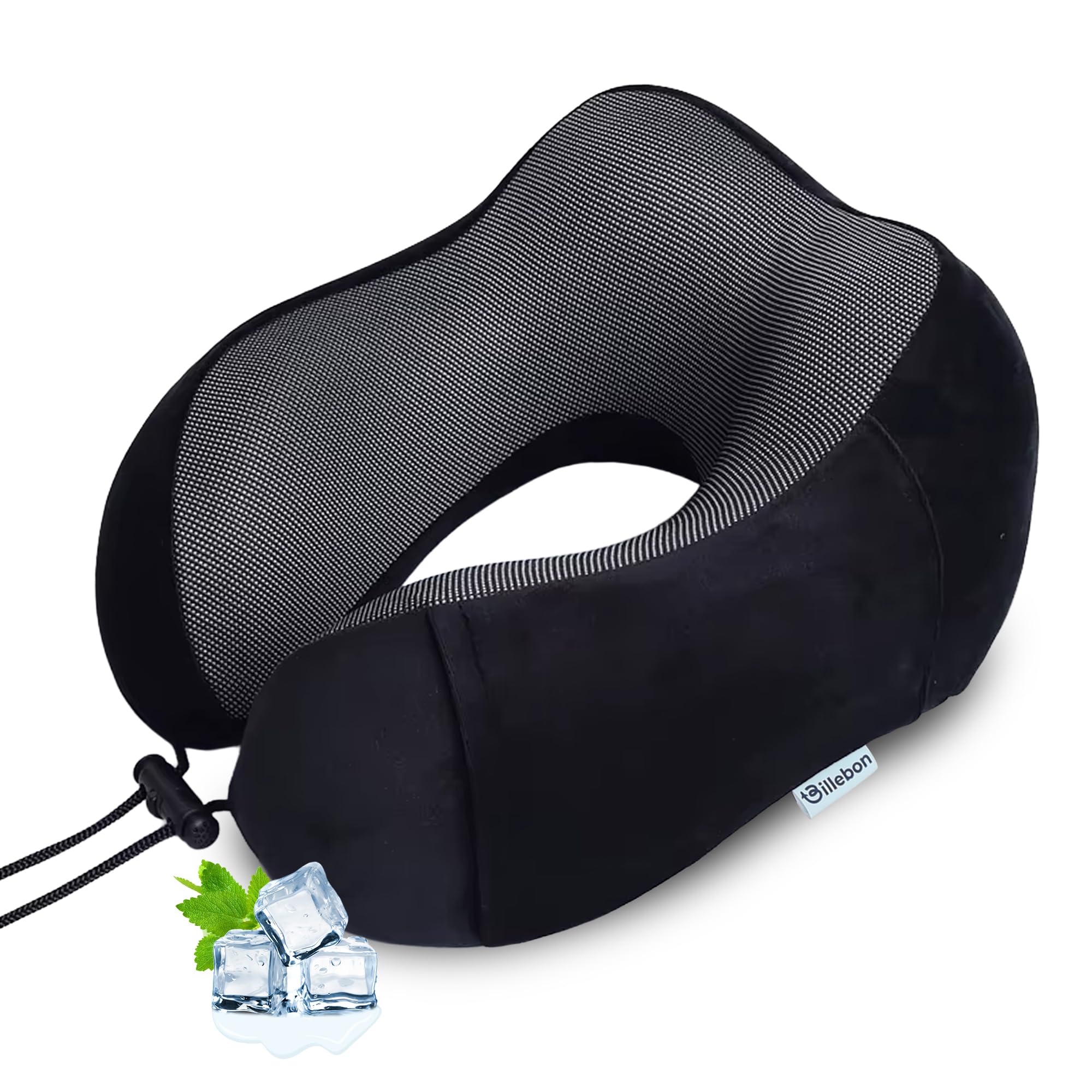 Billebon Memory Foam Neck Pillow - Travel Comfort -25