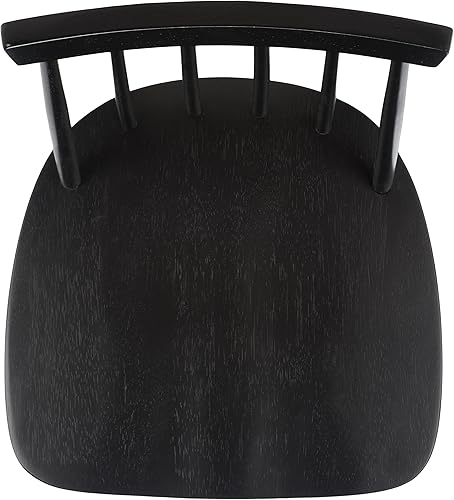 Miniatura 7 de Safavieh Home Collection May Farmhouse - Taburete de madera maciza con husillo negro de 25 pulgadas