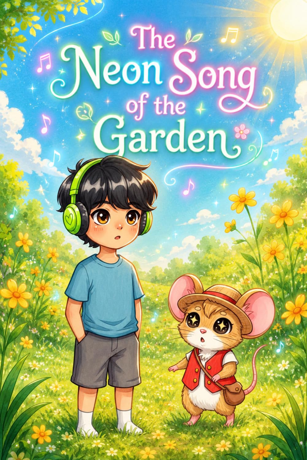 The Neon Song of the Garden: A young inventor learns persistence pays off when her special hearing helps solve an environmental mystery