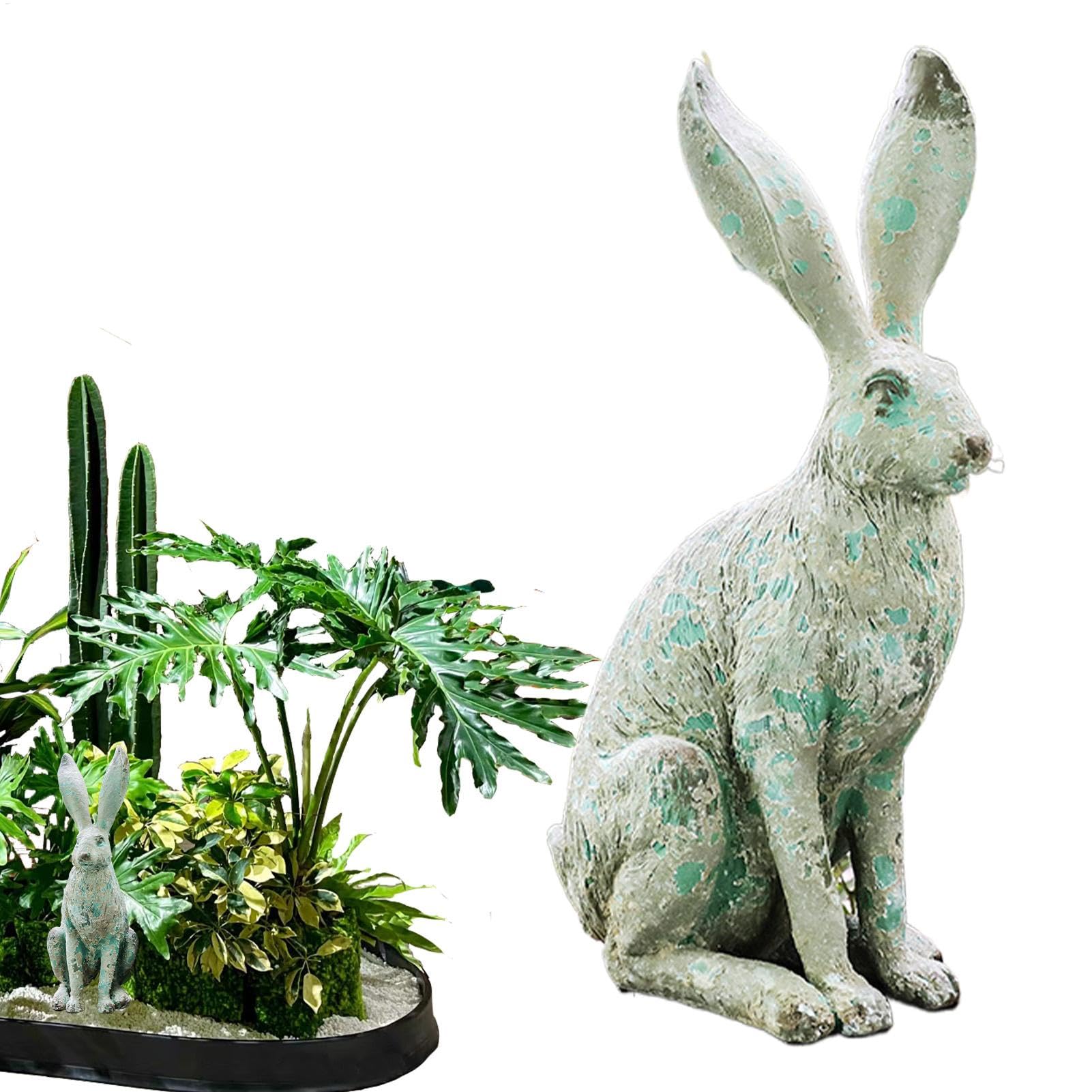 Figurine de lapin décorative à offrir pour embellir maison et terrasse