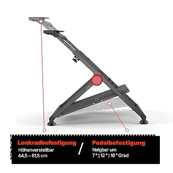 VDD Kompatibel mit Logitech & Fanatec - Lenkradständer - Rennlenkradständer - Renncockpit