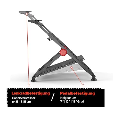 VDD Kompatibel mit Logitech & Fanatec - Lenkradständer - Rennlenkradständer - Renncockpit