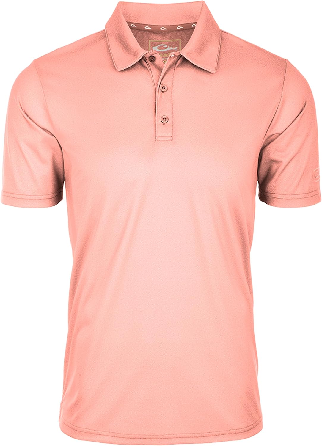Drake Waterfowl Men's Performance Heather Moisture-Wicking Quick Dry Lightweight Active Short Sleeve Polo Shirt