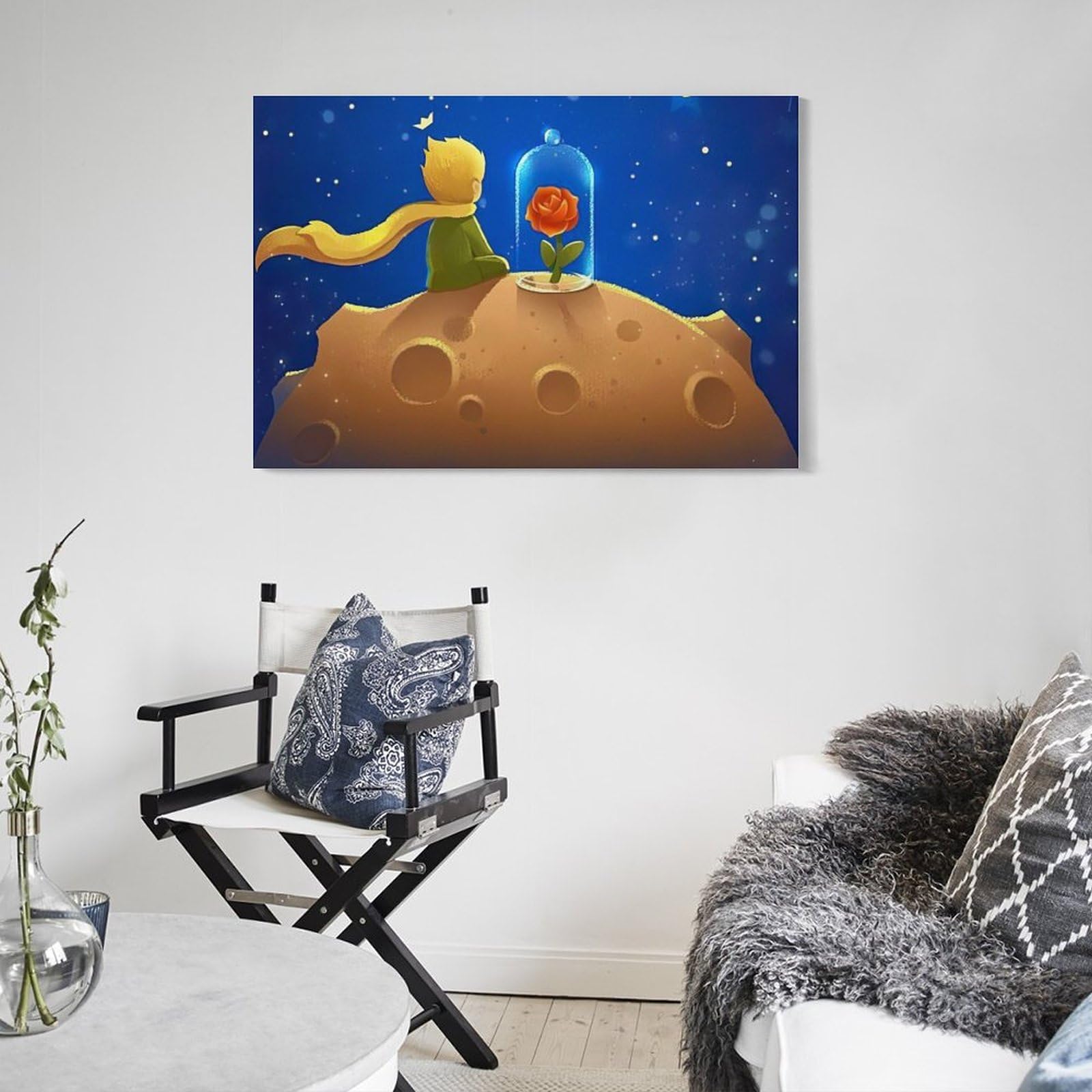 Amazon.co.jp: 星の王子さま 壁画 キャンバス絵画 アートパネル 現代