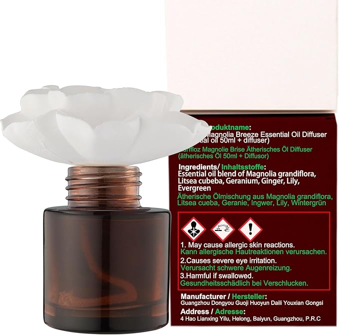 Set de Regalo Earffloz: Difusor de Flores y Aceite Esencial Magnolia Breeze 50ml miniatura 6