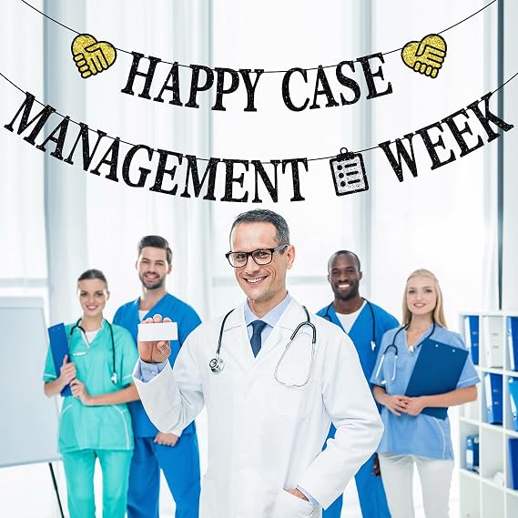 Happy Case Management Week Banner, It's a Case Manager Thing, Case Management Week Party Decorations Supplies