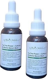 tea tree power caffeine b5 revive serum mask