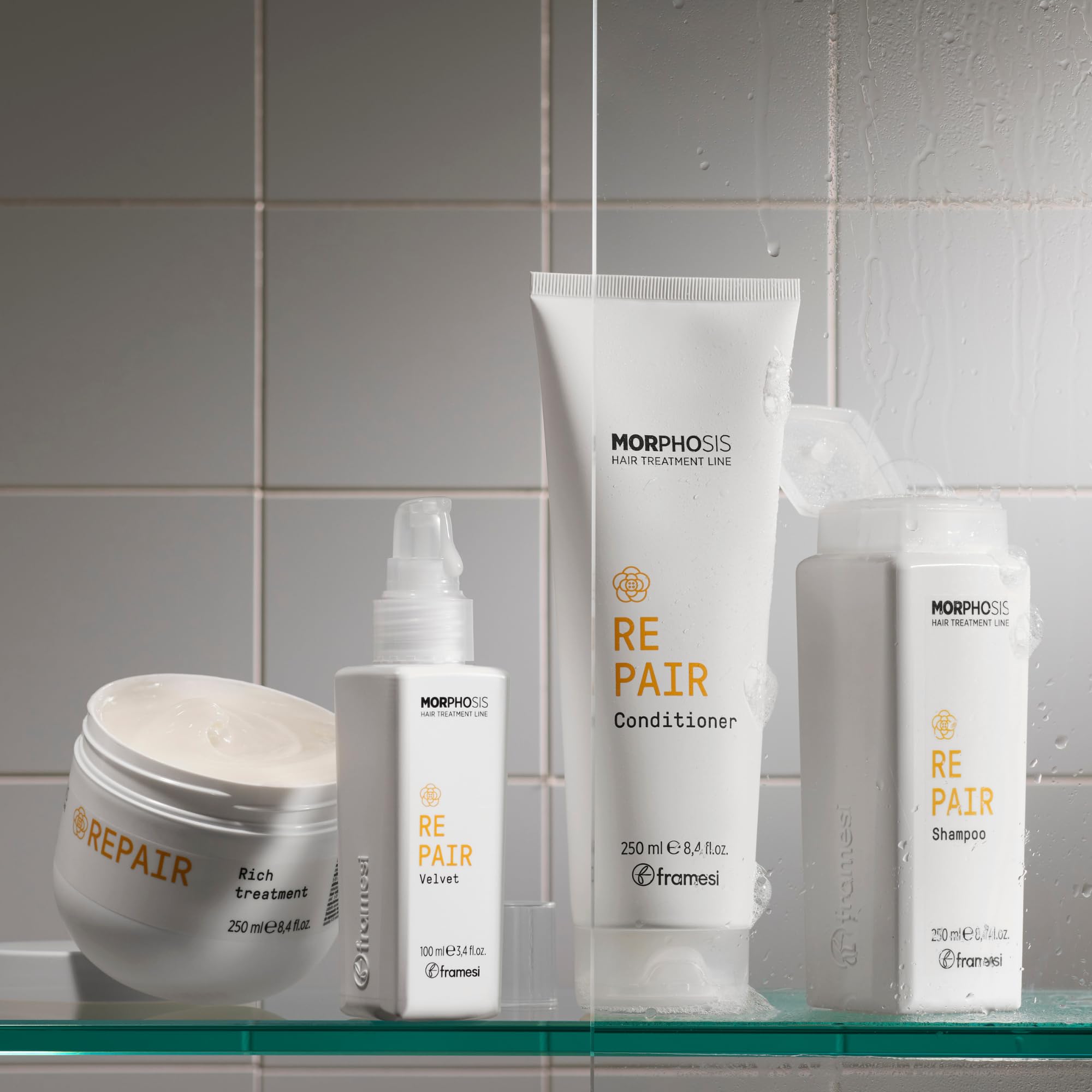 FRAMESI Morphosis Repair Plumping Hair Mousse 5.1 fl oz, Weightless Leave In Conditioner