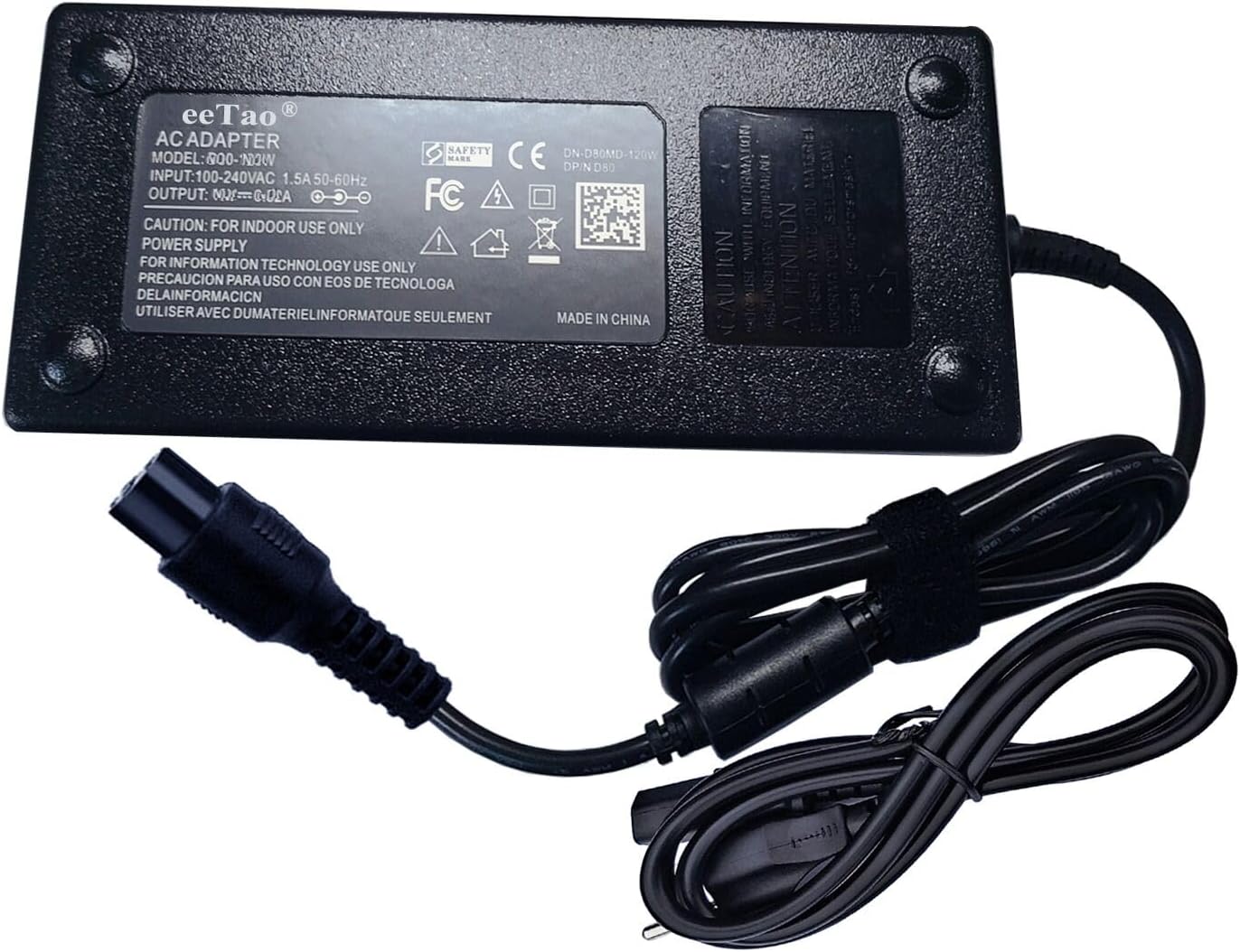 3Hole 54.6V Replacement Charger Compatible with Aventon Abound Cargo/Aventon Aventure 2 48V Lithium-ion Battery Power Supply Cable Cord