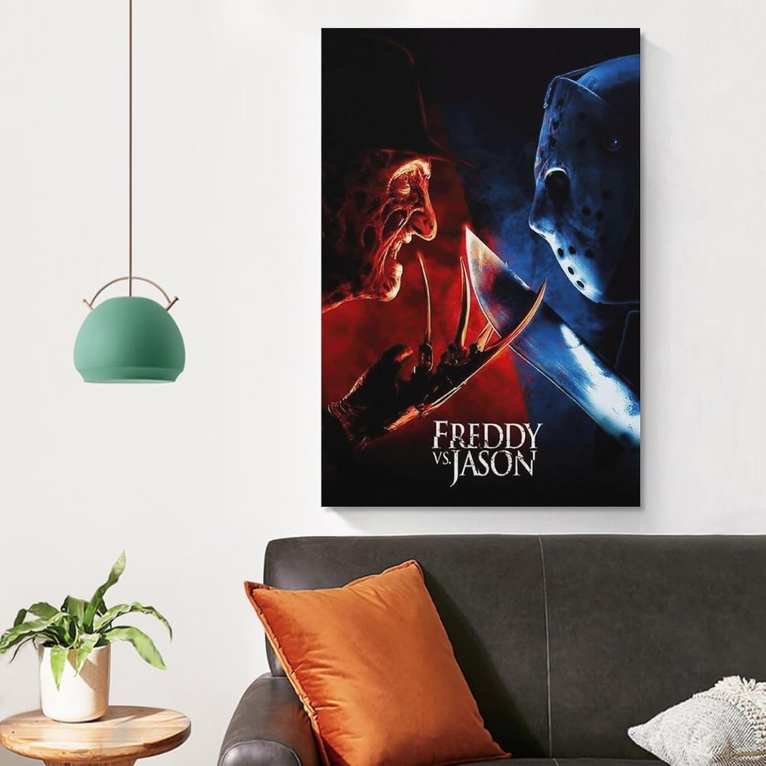 Freddy Vs. Jason-wall Posters，classic Movie Poster，Vintage Movie Poster，Wall Art,Vintage Poster Poster Decorative Painting Canvas Wall Art Living Room Posters Bedroom Painting 24x36inch(60x90cm)
