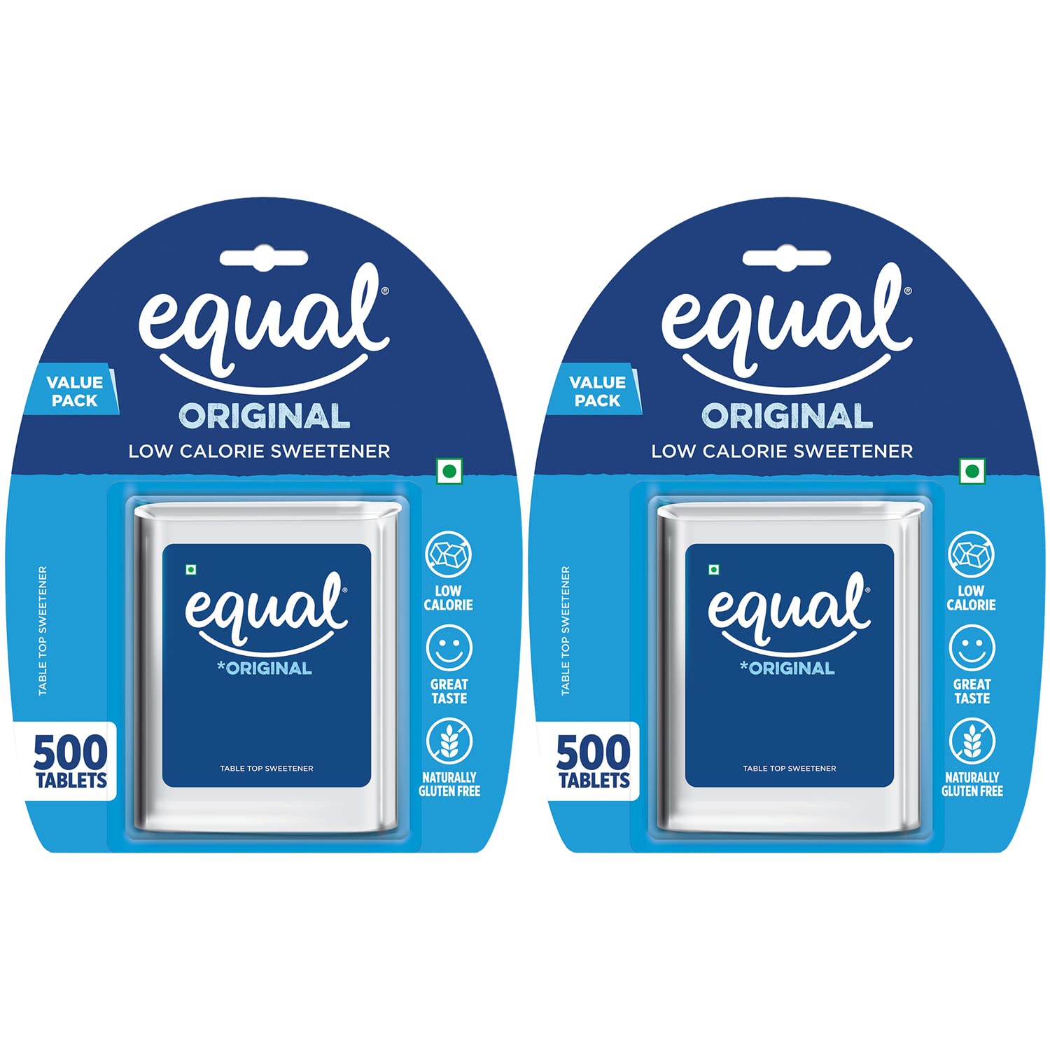 Equal® Original Low Calorie Sweetener | Low Calorie | Great Taste | Naturally Gluten Free | Table Top Sweetener | Value Pack | 500 Tablets | Pack of 2 (B0BGST8CB5) Amazon Price History, Amazon Price Tracker