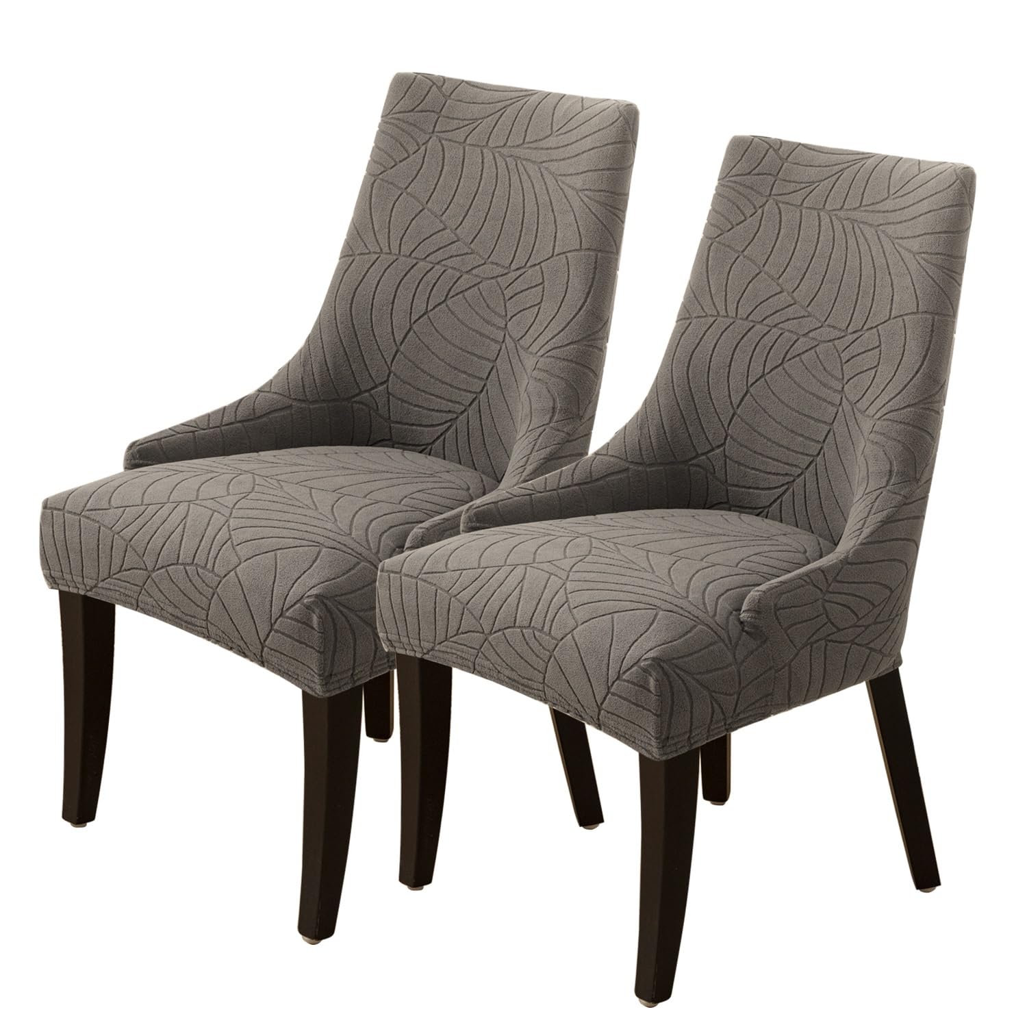 koroda Wingback Side Chair Cover Stretch Dining Chair Covers Slipcovers Sloping Arm Chair Protector Cover Washable Upholstered Arm Dining Chair Cover