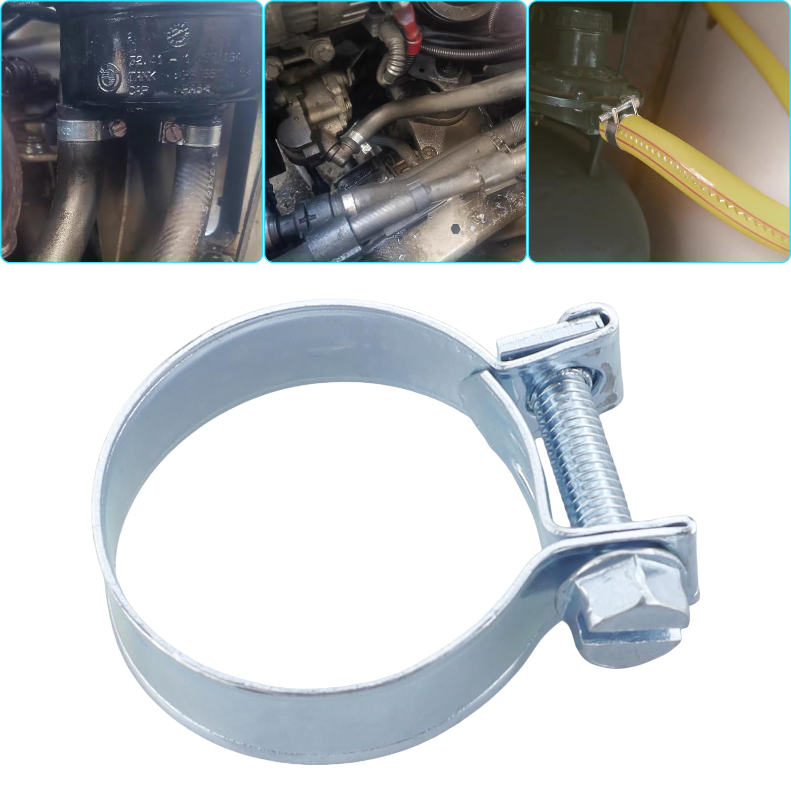 Lot De 3 Colliers De Serrage Acier Inoxydable 25-27 Mm - Mini Colliers Haute Pression Pour Tuyaux échappement, Carburant