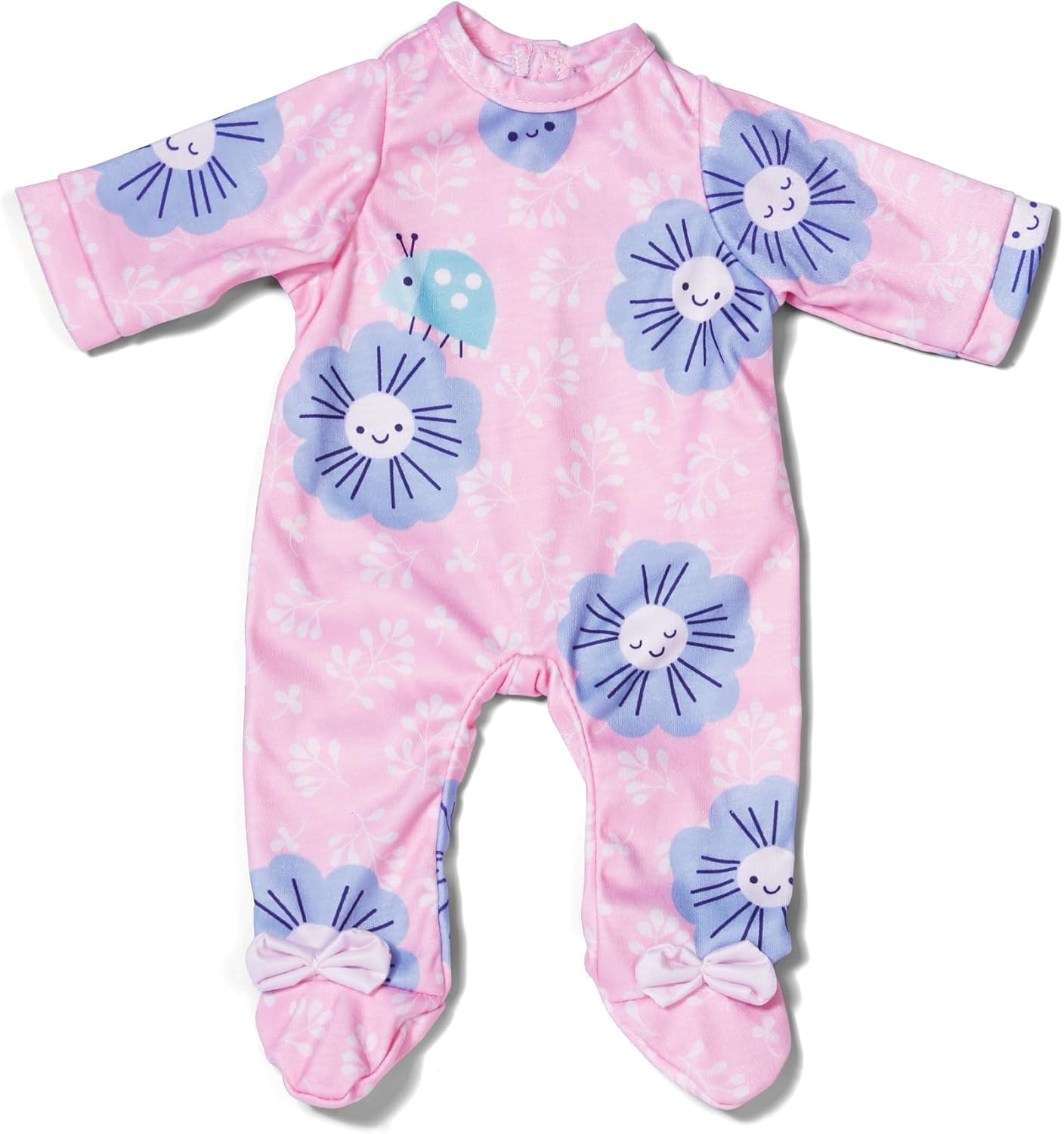 BABY born Zapf Creation 838891 Pink Romper Suit with Flowers for 43 cm Dolls