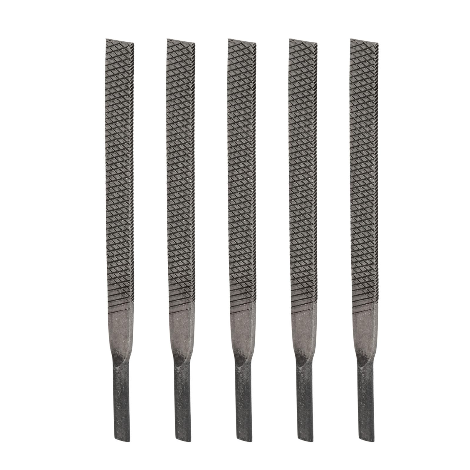 sourcing map 5pcs Pneumatic Air File 3/16" x 5" (5mm x 130mm) Flat Extra Coarse Tooth Industrial Grade Files Tools for Reciprocating Saw Grinding Metal Polishing Milling Sharpening
